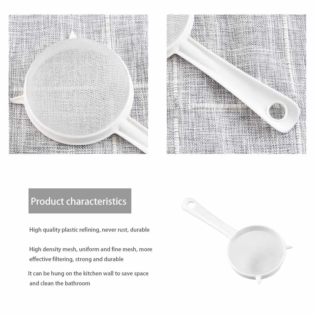 Сетчатый фильтр для муки портативный многоразовый из нержавеющей стали 1 шт.