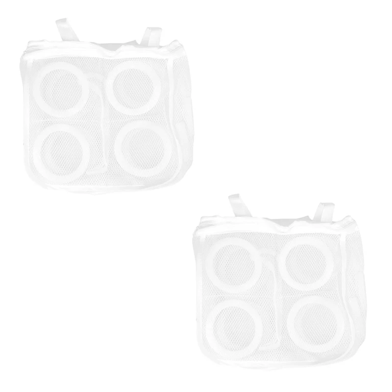 

4X Hanging Dry Sneaker Mesh Laundry Bags Shoes Protect Wash Machine Home Storage Organizer Accessories