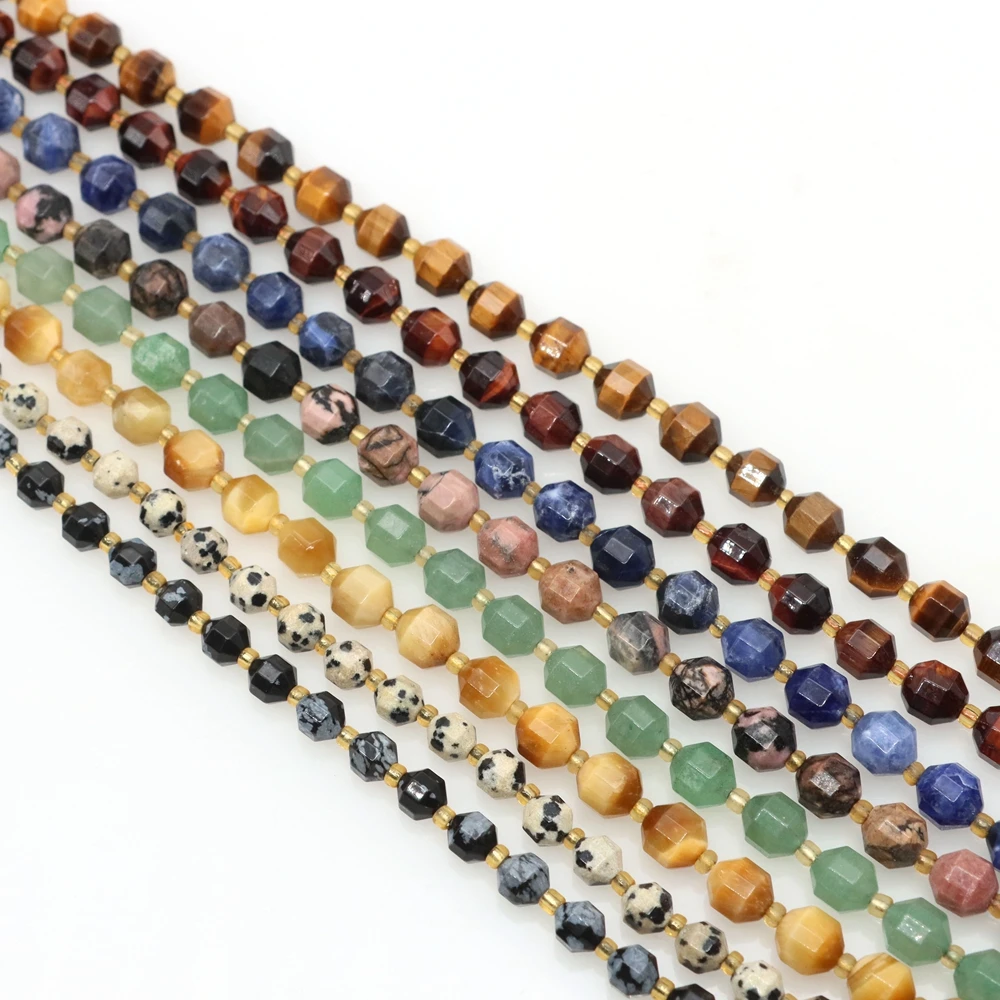 Бусины из натурального граненого камня