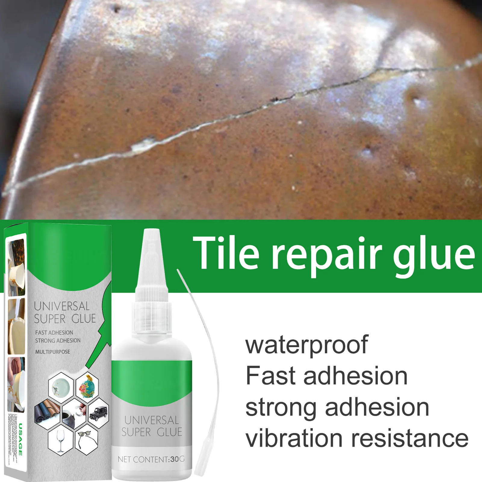 

Instant Strong Super Glue 30g/50g Adhesive Fast Adhesion Repairing Tool For Toys Crafts Universal Glue Household