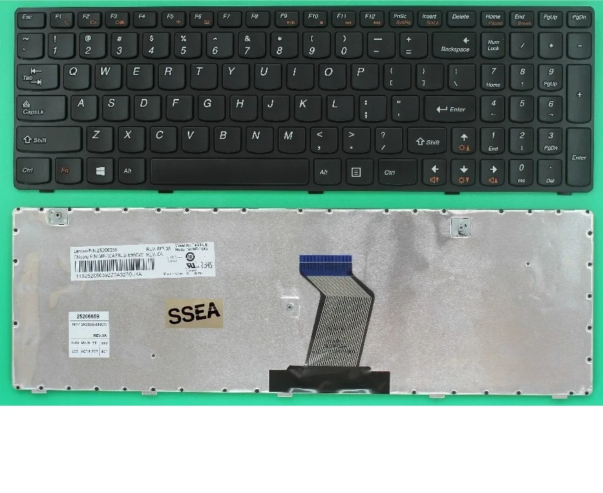 

SSEA New Laptop US Keyboard For IBM For Lenovo G580 G590 Z580 Z585 B580 G585 G770 G780 B585 Laptop