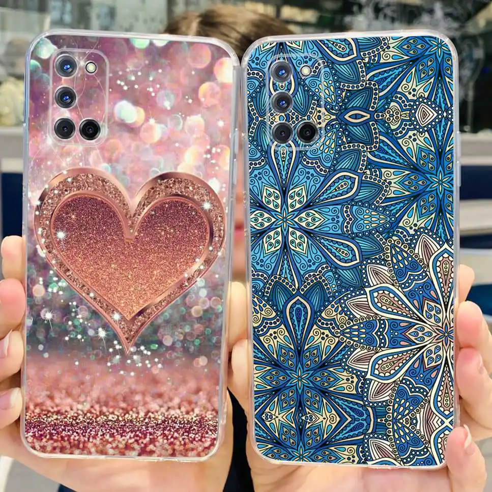 Мягкая силиконовая задняя крышка из ТПУ для Oppo A52 с рисунком астронавта кошки OPPO A