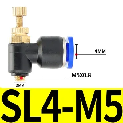 

Пневматический быстроразъемный клапан управления расходом SL 1/8 дюйма 1/4 дюйма 3/8 дюйма 1/2 дюйма BSP регулятор клапана дроссельной заслонки 4 6 8 10 12 мм Воздушный фитинг