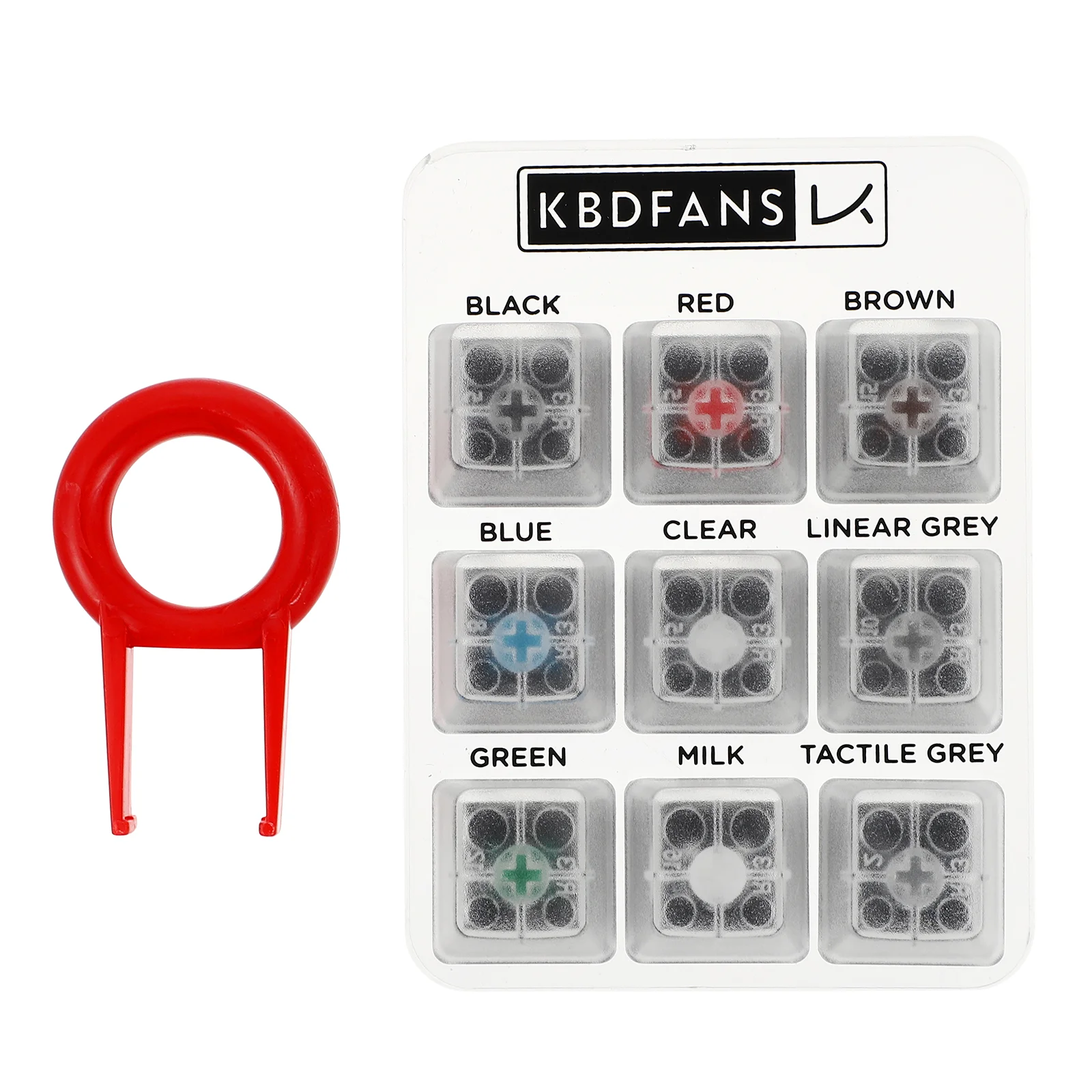 1Pc Mechanical Keyboard Testing Tool Keys Switch Tester with Acrylic Base