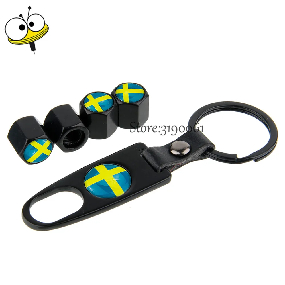 Автомобильные аксессуары с логотипом шведского флага колпачки на стержни