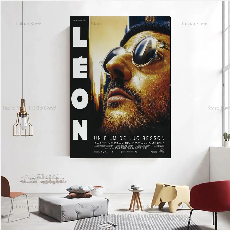 Винтаж классическое кино J-Jean Reno портрет Leon постер печать на холсте картина стену