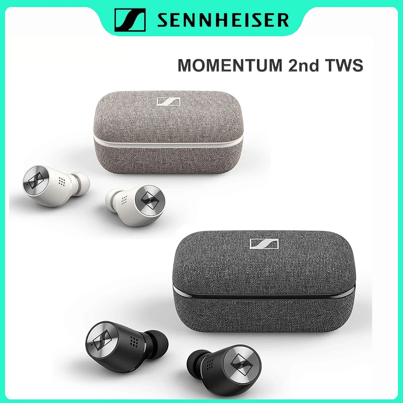 

Original Sennheiser MOMENTUM 2 True Wireless Bluetooth 5.1 Earphones HIFI Noise Isolation Headset Sport Earbuds Touch Control