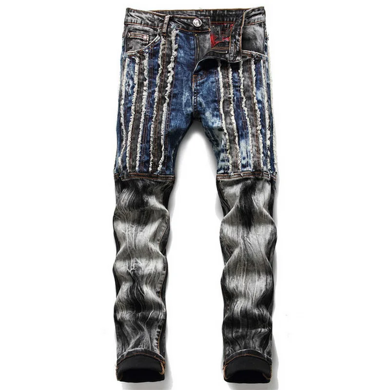 

Denim Designer Jeans High Quality For Men'S Size 28-38 2022 Autumn Spring HIP HOP Punk Streetwear