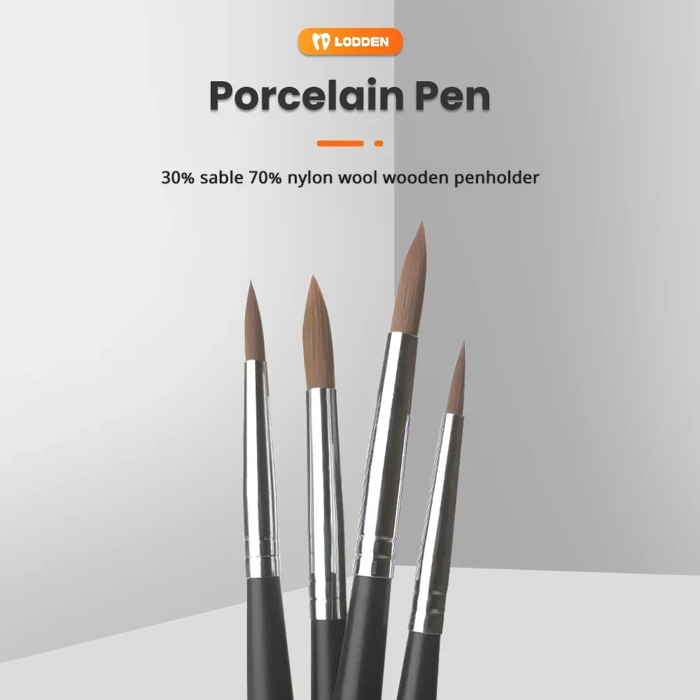 5 шт. стоматологическая фарфоровая ручка-кисть для стоматологической