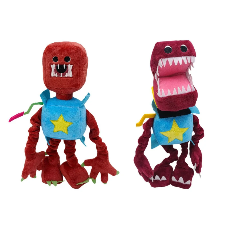 

Новая коробка, искусственная кожа, Мультяшные куклы, красный робот, заполненные плюшевыми куклами, коллекция праздничных подарков, куклы