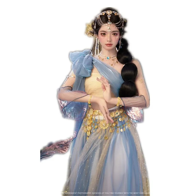 Women's Han Chinese Clothing Studio Pinshang Elements Improved Hanfu Western Dunhuang Dance Kweichow Moutai Exotic