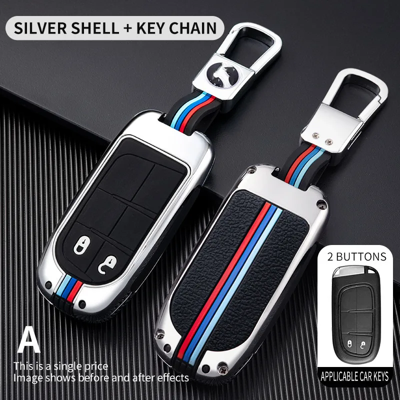 Чехол для автомобильного ключа чехол Jeep Renegade Compass Grand Cherokee Chrysler 300C Wrangler Dodge