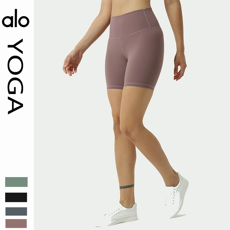 

Alo Yoga Gym Jogging Running Shorts Shorts Women High Waist Lifting Push Up Tight Sports Pocket Fitness Yoga Short Pant