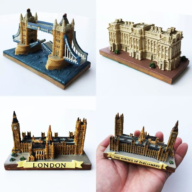 

England Travelling Souvenirs Figurines Buckingham Palace London Tower Bridge The Houses of Parliament Miniatures Birthday Gifts