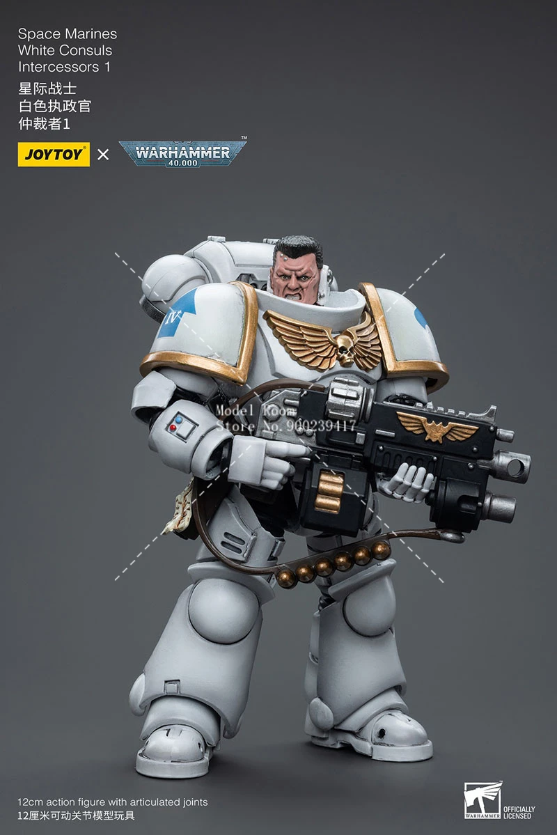JOYTOY 1/18 космическая морская пехота белые конпусы капитан Messinius интерcessors