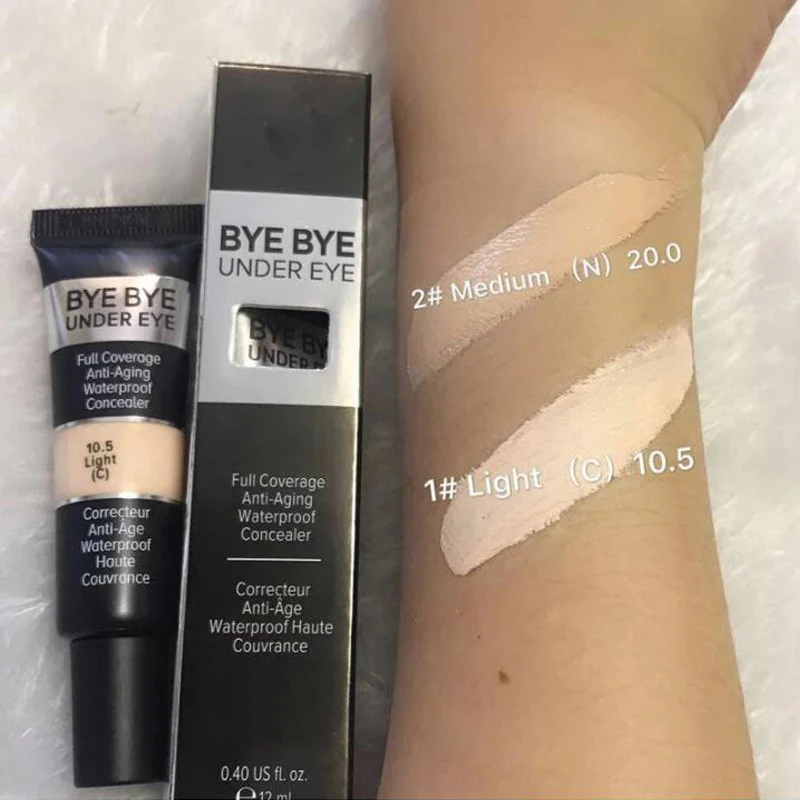 

24pcs/lot Eyes Dark Circle Matte Concealer Cream bye bye under eye full coverage anti-aging waterproof concealer