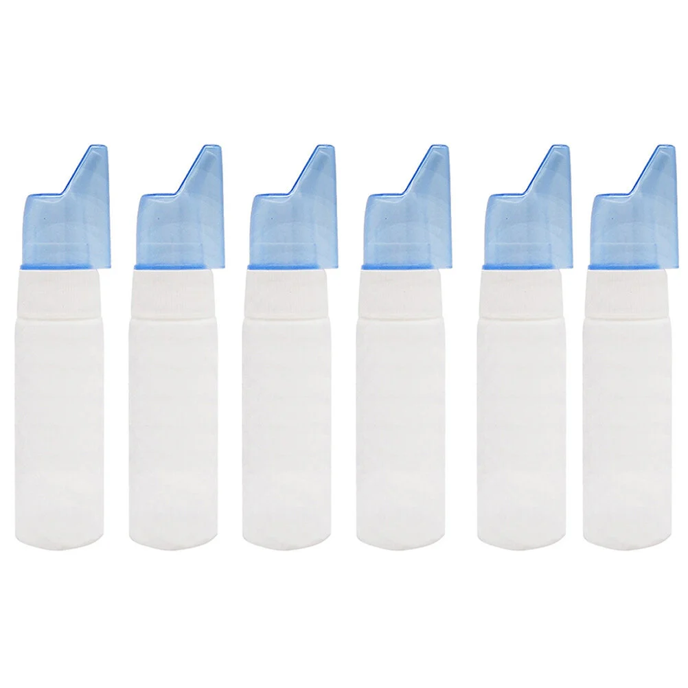 

6 Pcs Spray Cleaner Direct Bottle Empty Nasal Lotion Saline 70ml Travel Bottles Abs Atomizer Refillable Nose Container