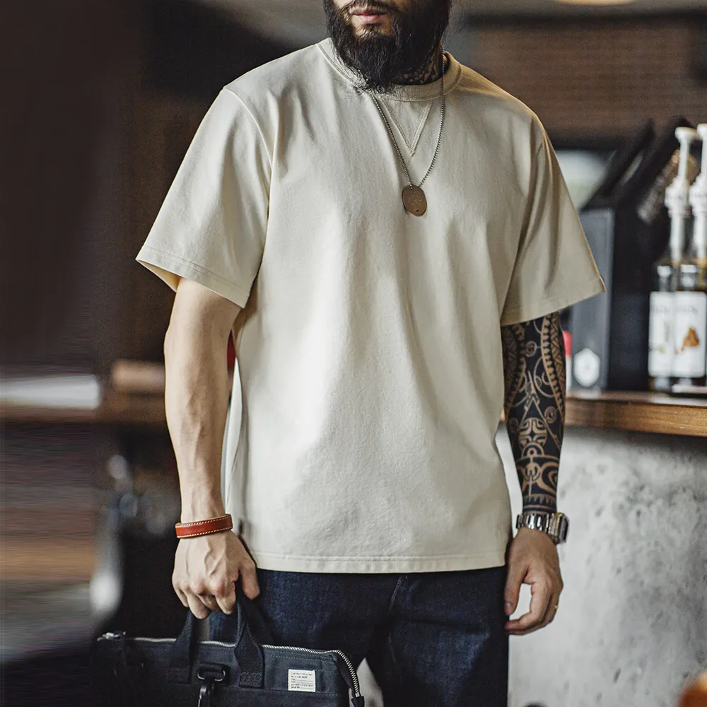 Maden винтажная футболка из хлопка мужская