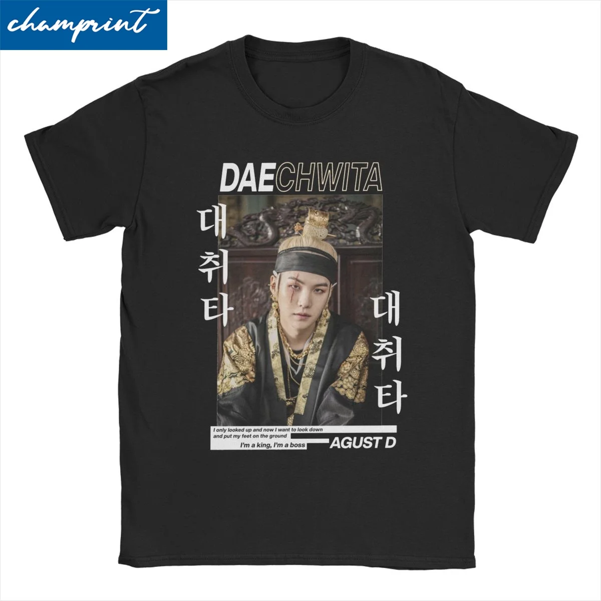 

Men Women Agust D Daechwita T Shirts Music Cotton Tops Novelty Short Sleeve Crewneck Tees Graphic Printed T-Shirt