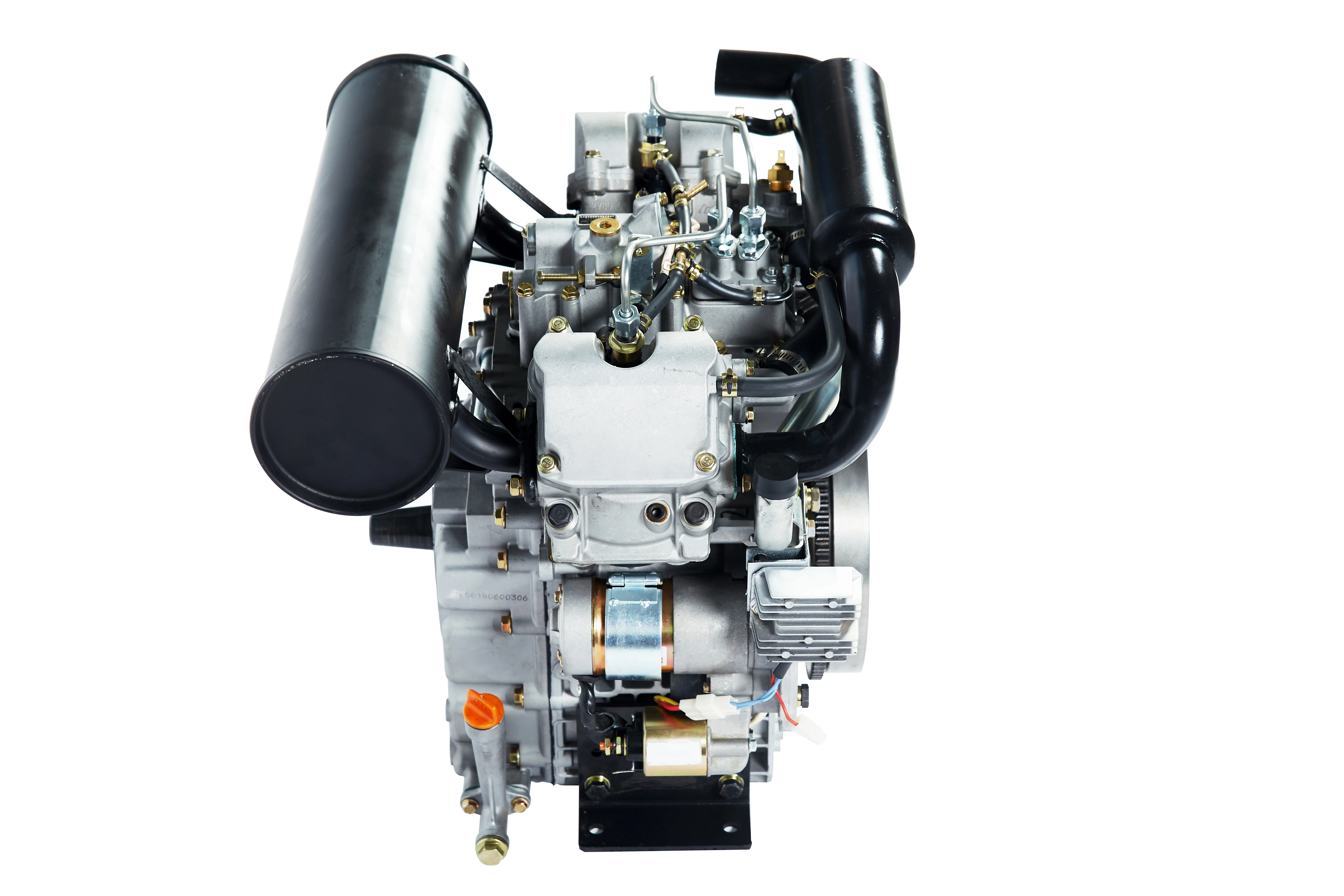 Двухцилиндровый дизельный двигатель с водяным охлаждением KAIST V-TYPE