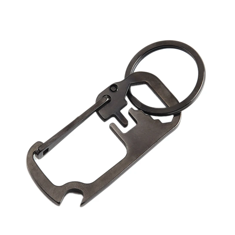 Брелок для рыбалки с карабином и линейкой 4 см защелкивающийся зажим пряжка