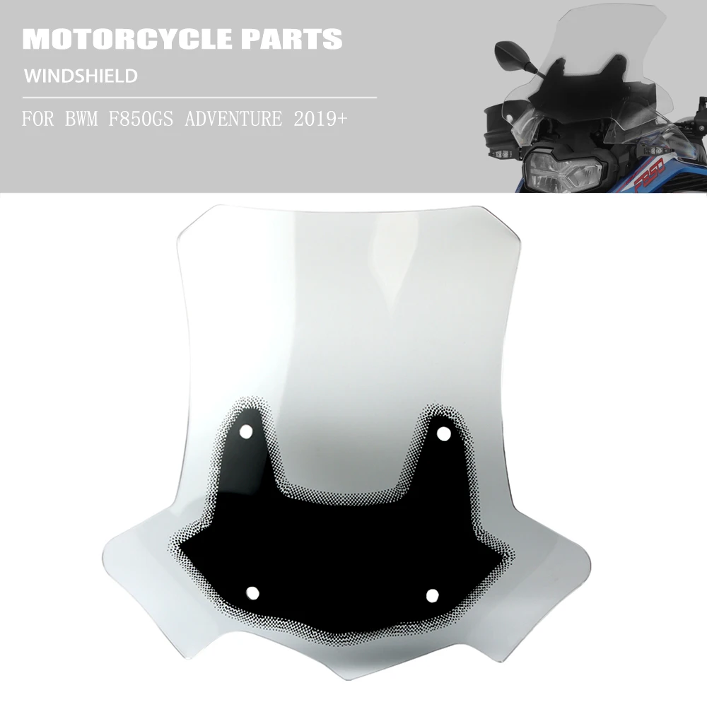 

Motorcycle Windscreen Windshield Deflector Protector Wind Screen For BMW F850GS adventure F 850GS ADV thicken Wind Shield 19-22