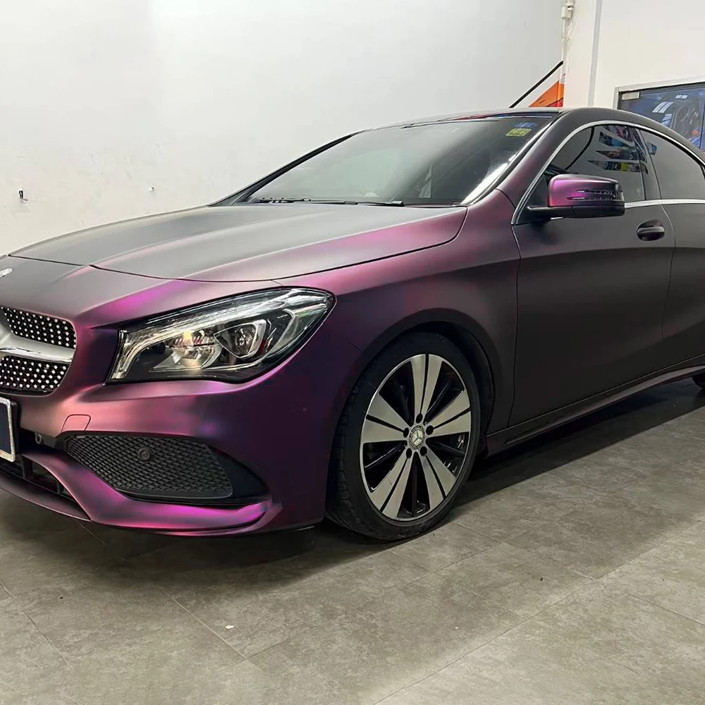 

SMC13 SUPER MATT CHROME VIOLET Self-adhesive Vinyl Paper for Car Ppf Paint Protection Film Roll Strong Anti-wear Wrap Stickers