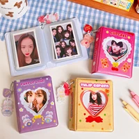 kawaii korean photocard holder transparent pvc albums storage collect book name card portable idol card holder school stationery