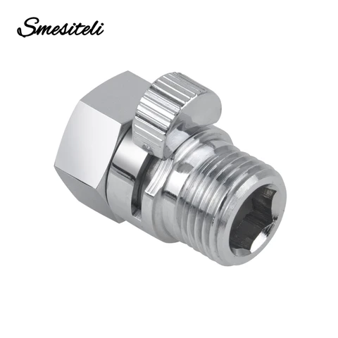 Hot Sale High Quality All Copper Chrome  Shower Heads Fast Switching Through The Shut Off Valve Hose Flow Throttle Valve Seal