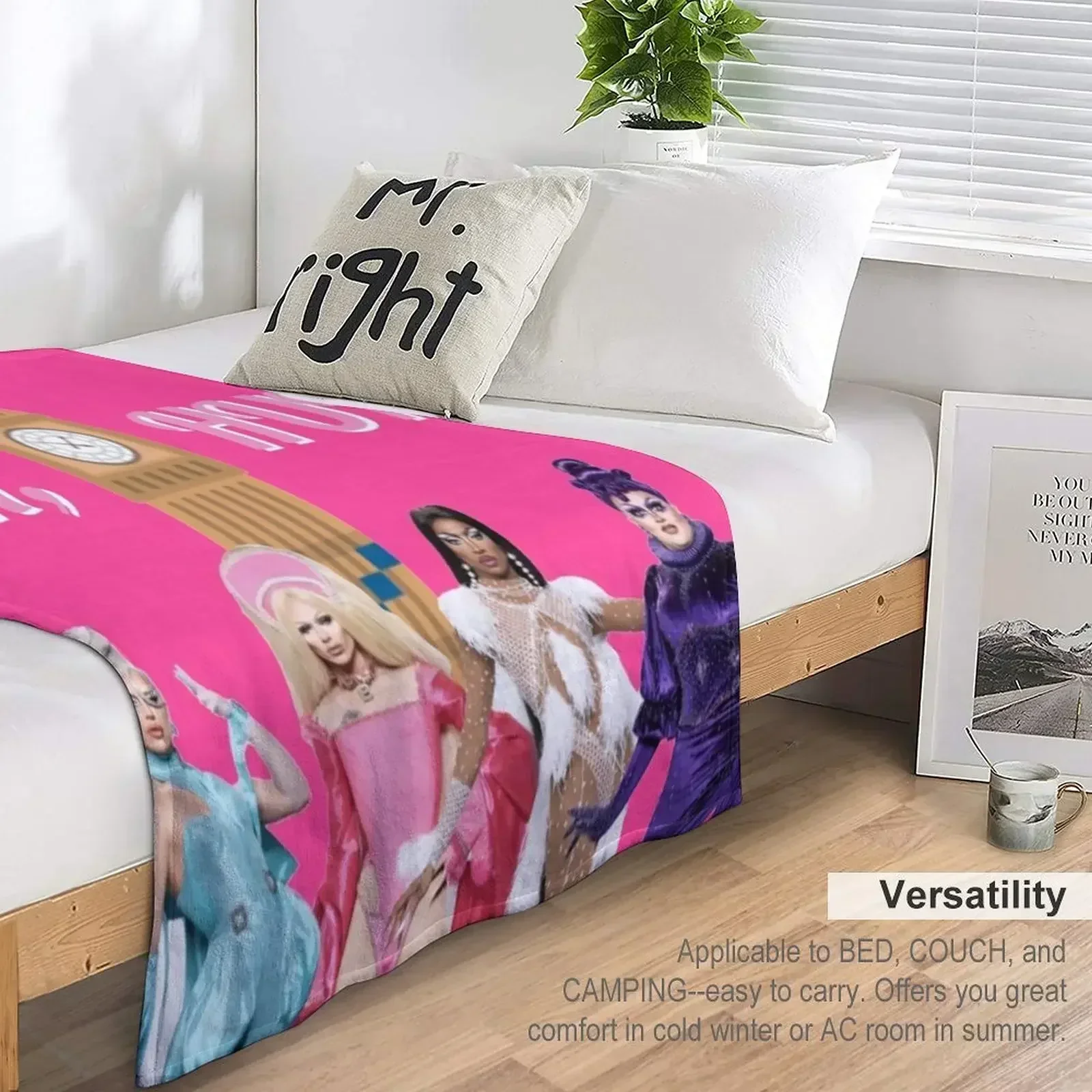 Новое одеяло UK Hun RuPauls Drag Race United Kingdolls меховые одеяла на заказ