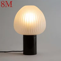 8m modern table lamp simple design led decorative for home bedside mushroom desk light