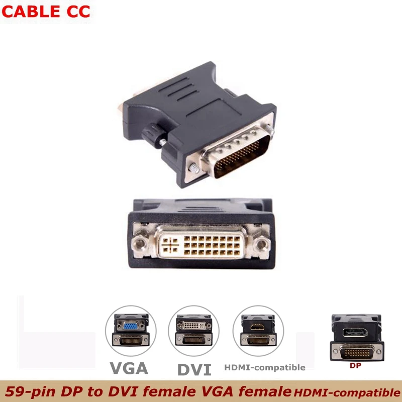 

Адаптер для видеокарты Женский адаптер для порта DVI 24 + 5 VGA HDMI