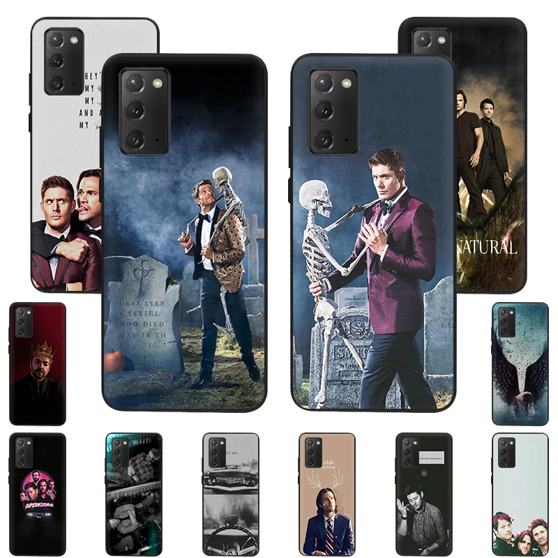 

Supernatural Black Matte Phone Case For Samsung Galaxy M21 M51 M31 M30s M11 M32 M42 M62 M12 M01 A01 A02 A03S A7 A9 A80 A90 Cover