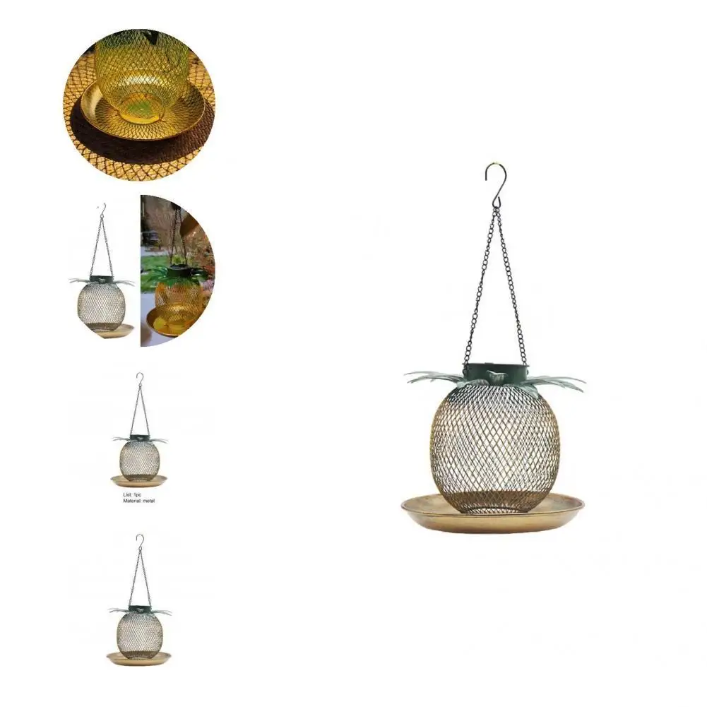 

Reusable Convenient LED Solar Bird Food Container Solid Color Bird Food Holder Exquisite for Outdoor
