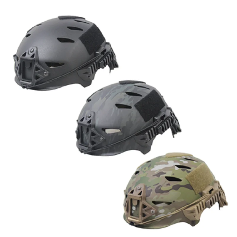 

Outdoor Tactical Helmet Wendy EX Second-Generation Carbon Fiber Perforated Version 3.0 Guide Rail CS Field Protective Helmet H01