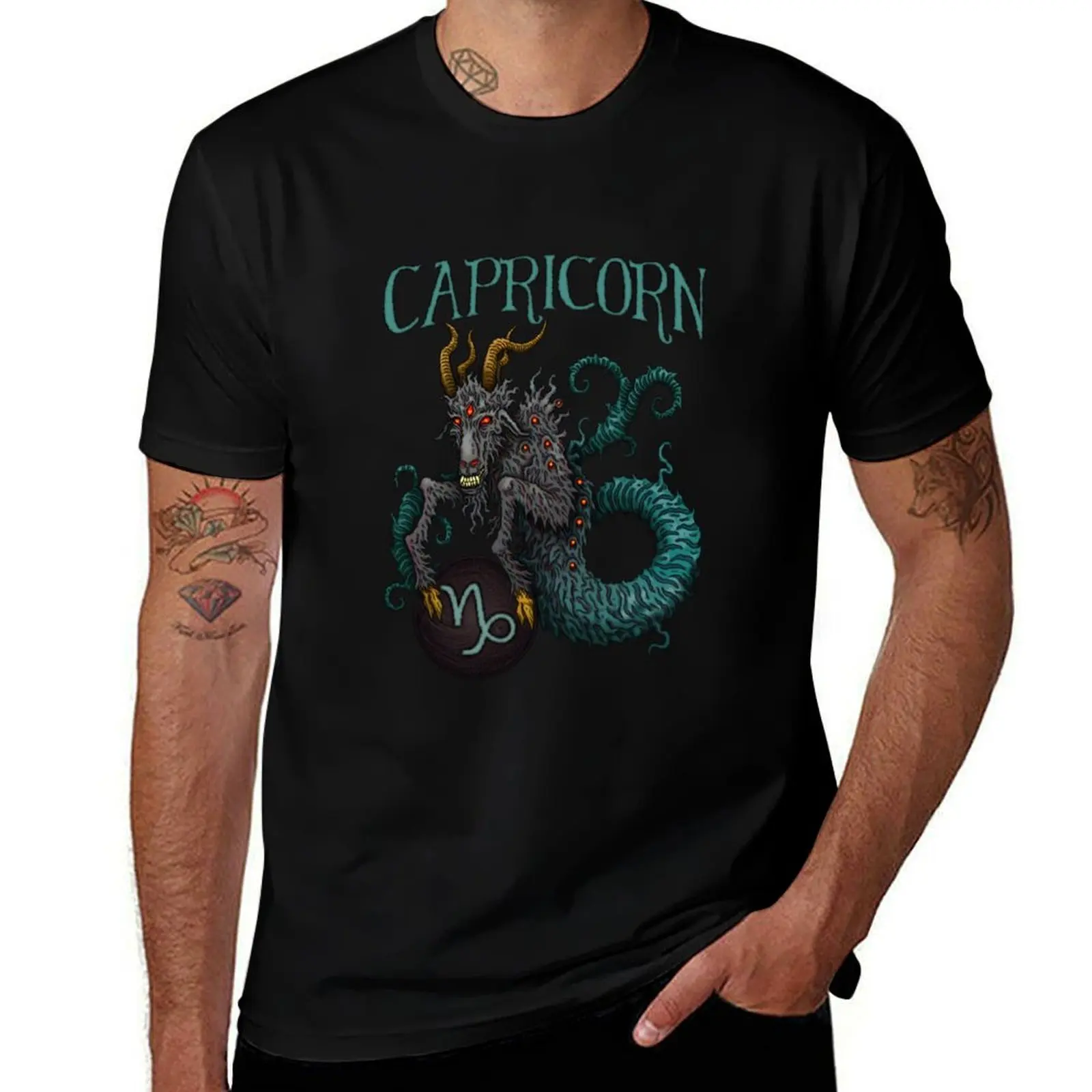 Фото Футболка Capricorn - Azhmodai 2019, быстросохнущая тренировочная футболка с короткими рукавами №1