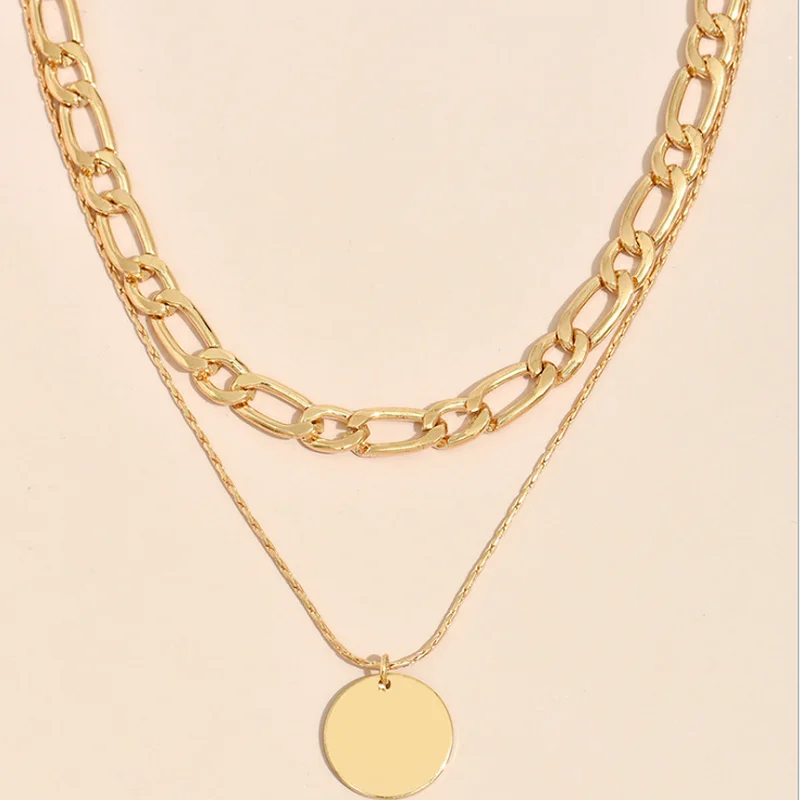 

Temperament Gold Chains Necklace for Women Clavicle Chain Statement Jewelry