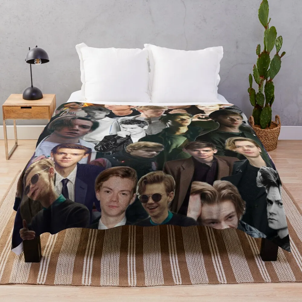 

Одеяло с коллажем Thomas Brodie-Sangster, свободное одеяло