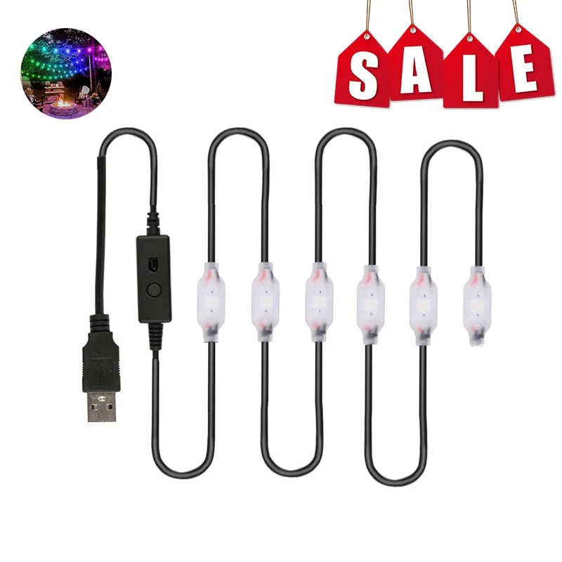 

New LED Strip Lights 12.5m Flexible Lamp Outdoor Waterproof Atmosphere Light 5050RGB Adjustable Brightness Voice Control Light