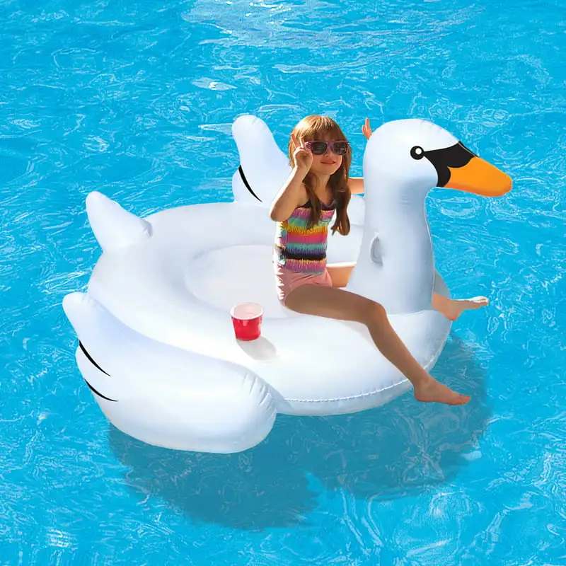

Products Elegant Giant Swan 73" Inflatable Ride-On Pool Float
