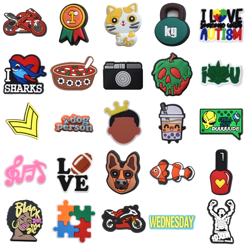 

Packs Boy Decorations for Crocs Para Pins Girl Set Jeans Kids Shoes Accessories Men Wholesale Bulk Shoe Charms Gifts Women Charm