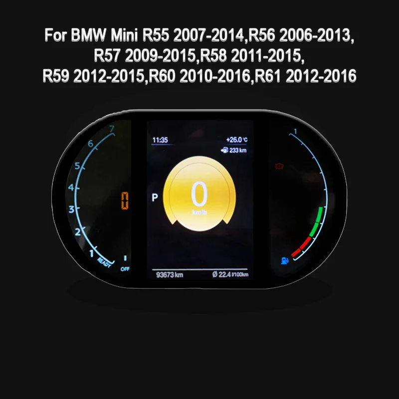 

Цифровой набор инструментов для BMW MINI R55 R56 R57 R58 R59 R60 R61 2006-2016, спидометр, приборная панель, HD-экран 5 дюймов