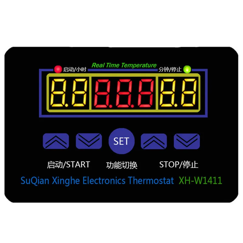

XH-W1411 Three-display Digital Temperature Controller Multi-function Temperature Sensor 12V Relay Output Smart Thermostat