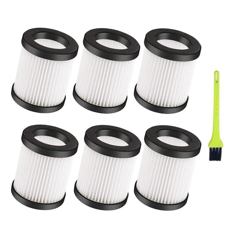 

6 шт., сменный флип, совместимый с Moosoo XL-618A, беспроводной, вакуумный, моющийся, с чистящей щеткой