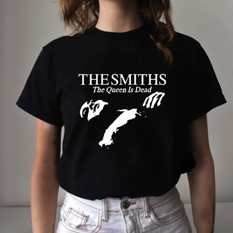 

New summer alphabet simple style print Women's/Men's Cotton Tees Summer Tops The Smiths "The Queen Is Dead" Plus Size T-Shirt