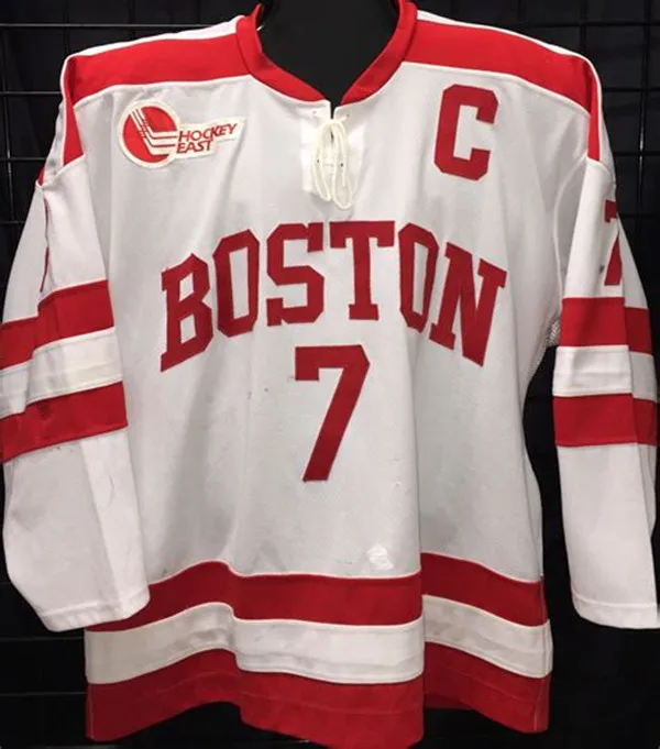 

7 David Van Der Gulik BOSTON COLLEGE Hockey Jersey 19 Chris Bourque Embroidery Stitched Customize any number and name