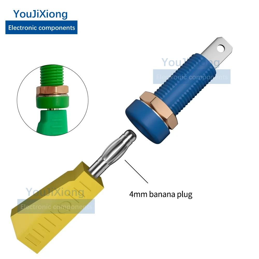 Розетка типа банан 4 мм/8 мм розетка для панели с открытым отверстием/латунная