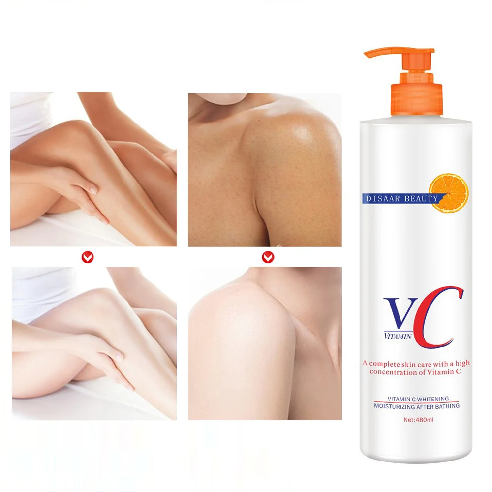

480ml Body Cream Lightening Body Skin Care Product Whitening Cream Moisturizing Softening Body Lotion Vitamin C Body Milk