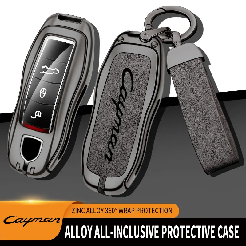 

Car-Style Car Key Case For Porsche 718 Cayman Remote Control Protector For Porsche Cayman S GT4 987 Key Shell Car Accessories