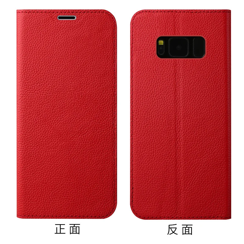 Полноразмерный защитный чехол из натуральной кожи с защитой от падения для Samsung S7